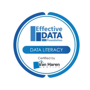 EDF Data Literacy exam certification badge