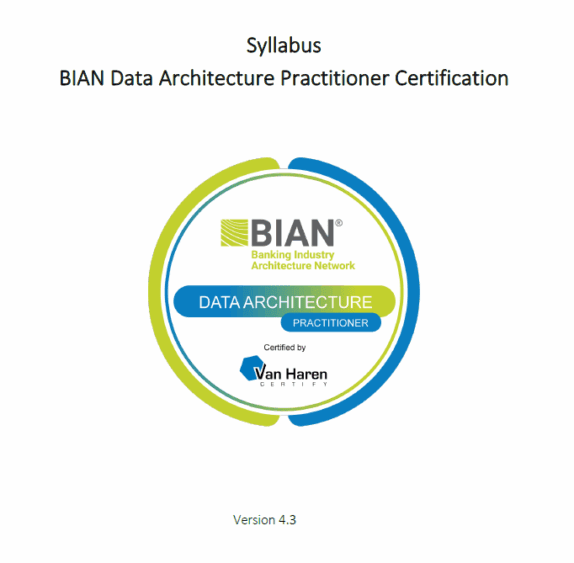 BIAN Data Architecture Practitioner Syllabus